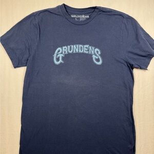 Grundens Men’s Navy Logo Crew Neck T-Shirt